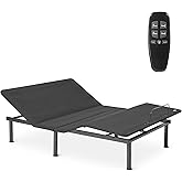 Amazon Basics Adjustable Metal Platform Bed Base with Wireless Remote Control, Queen
