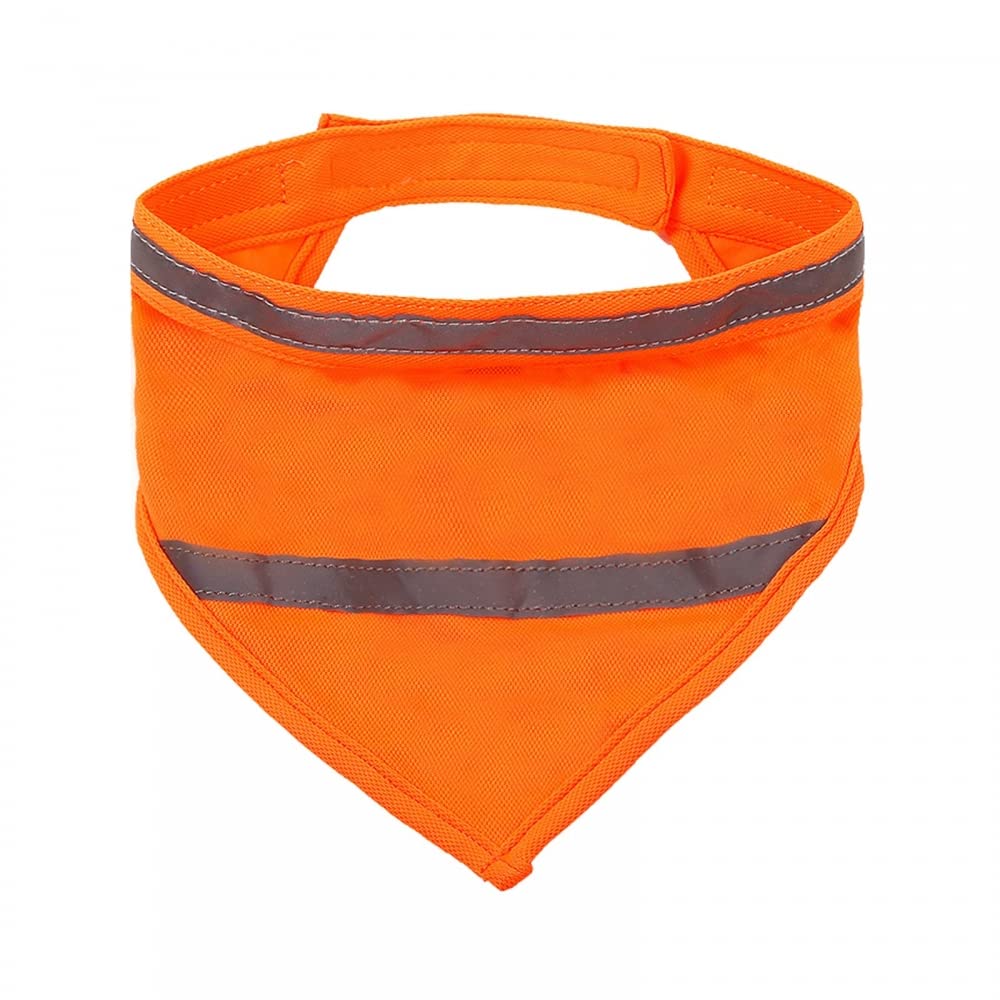 Dog Bandana, Reflective Dogs Towel Bib Adjustable High Visibility Pet Scarf for Dog Camping Hunting Travel Walking