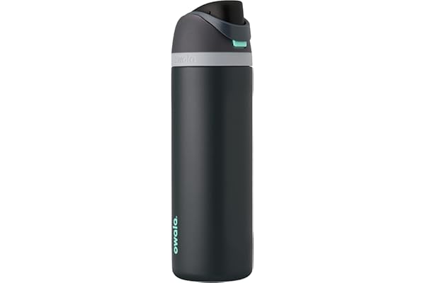 Owala FreeSip Insulated Stainless Steel Water Bottle with Straw for Sports and Travel, BPA-Free, 24oz, Foggy Tide