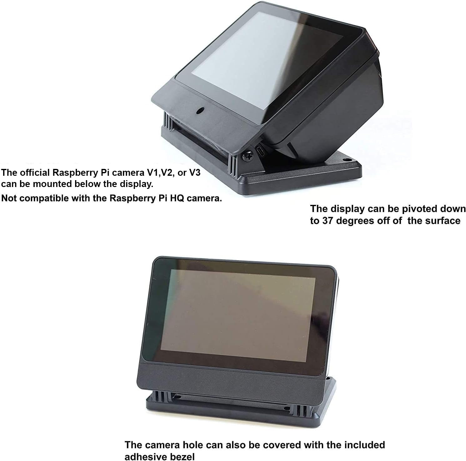 SmartiPi Touch Pro for Raspberry Pi 3,4, and 5 (Large - Without External Micro SD Card Access)