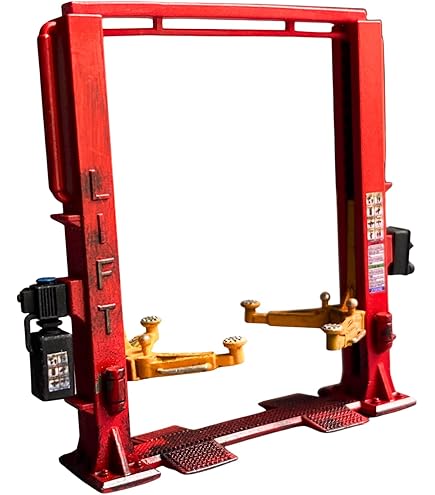 Amazon.com: ModelToyCars Union 76 Four-Post Lift, Orange and Blue