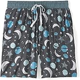 Little Sleepies Men's Pajama Shorts, Viscose Derived from Bamboo Mens Sleep Bottoms, Lounge Shorts with Side Pockets