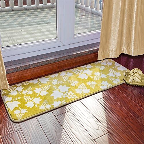 Flocking Color Parquet Floor Mats,Bathroom Non-slip Mats,Floor Mat,Doormat,Foot Pad,Bedside Mat-A 45x120cm(18x47inch)
