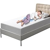 Akicia Waterproof Mattress Protector Twin Size, Bed Wetting Potty Training Cover for Kids, Water Proof Pee Protective Sheet Washable Single, with 18 Inch Deep Pockets, Soft, White