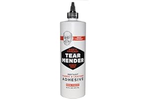 Tear Mender Instant Fabric And Leather Adhesive, 16 Oz Bottle, Tg-16