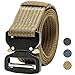 Tactical Belt,1.5 Inch Men's Web Army Military Quick Release Buckle Heavy Duty Belt-Tan 49 inch(Gift Package)