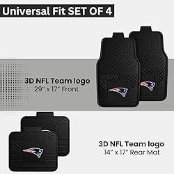 Fanmats New England Patriots Set of 4 Car Mats for
