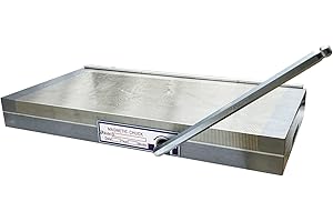 LGXEnzhuo 8x16inch Permanent Magnetic Chuck 100-120N/cm² Magnetic Force Rectangular Fine Pole Chuck Powerful Sealed For Grinding Milling Machine Lathe Magnets