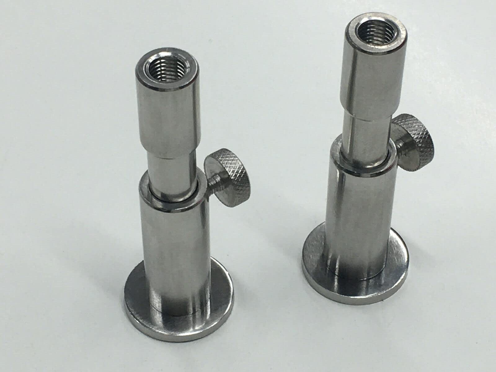 TMC 2 x Stainless Steel Stage stands with locking nuts, with 2 x 3 inserts