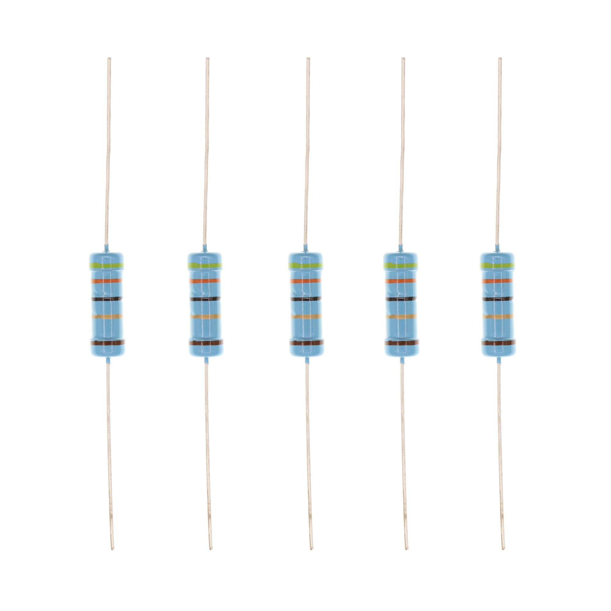 HUABAN 20PCS 3W 3 Watts 43R 43 Ohm 1% Metal Film Resistor