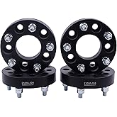 VLAOSCHI Black Forged 5x4.75 to 5x5 Wheel Adapters 1.25 Inch with 12x1.5 Studs Compatible with Chevy (5x120.65 Car to 5x127 Rims) for Camaro Corvette Blazer El Camino S10 Jimmy Sonoma - Pack of 4