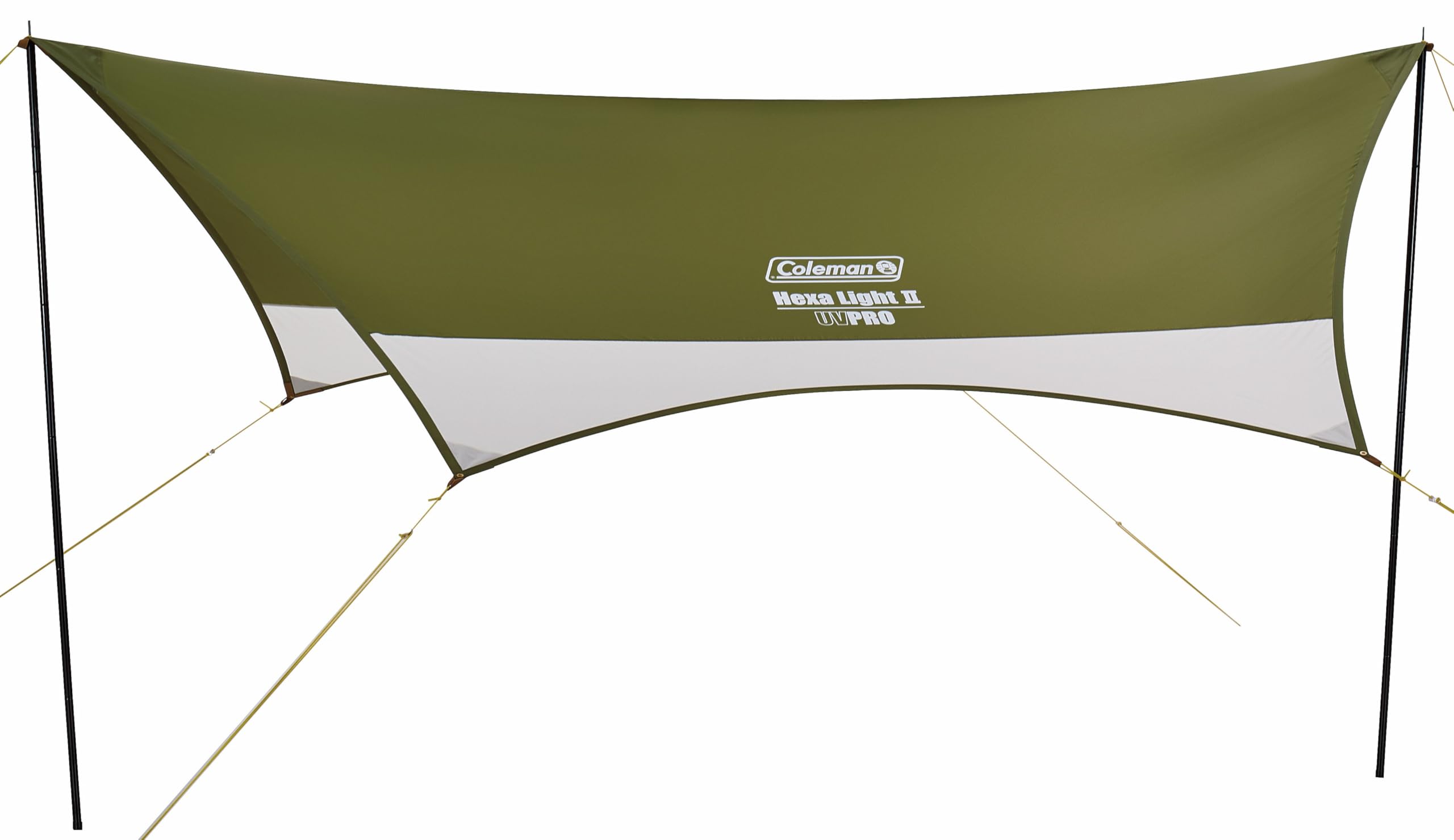 Coleman(コールマン) タープ ヘキサライトII オリーブ キャンプ アウトドア 組み立て簡単 ランタンフック付き オールインワン 耐水圧1200mm PU防水 収納が小さく持ち運び便利商品画像