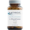 Metabolic Maintenance L-Glutathione 100mg - Antioxidant, Immune, Liver + Detox Support Supplement - 'Free Form' for Superior Absorption (60 Capsules)