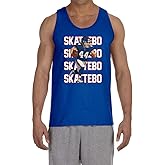 Blue New York Cam Skattebo Text Pic Tank Top