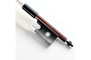 Professional 4/4 Full Size Violin Bow High Quality Brazilwood Stick Ebony Frog Natural Horsehair Clear Tone For Adults and Student VINGOBOW Hand Made