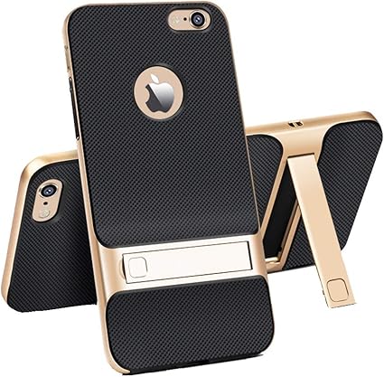 Amazon 6s ケース キックスタンドiphone 6 6s カバー 対応 メタル Iphone6s Iphone6 保護 スキン マット仕上げ おしゃれ シェル Tpu Pc 金属 耐衝撃 衝撃吸収 アップル あいふぉん6 6s バンパー用 4 7 インチ ゴールド ケース カバー 通販