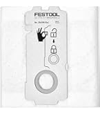 Festool 497539 Self-Cleaning Filter Bags For CT 48 Dust Extractor - 5 Pack Premium Fleece Bags