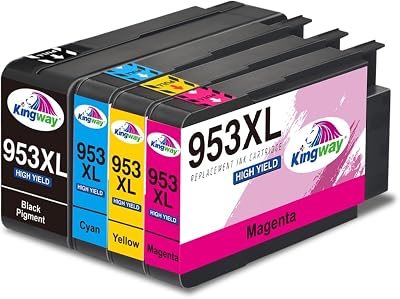 KINGWAY 953XL Ink Cartridges Multipack for HP Officejet Pro 7720 7740 8710 8720