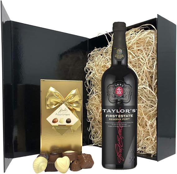 Port Gift Set Taylors Port and Chocolates Gift Hamper Box Birthday