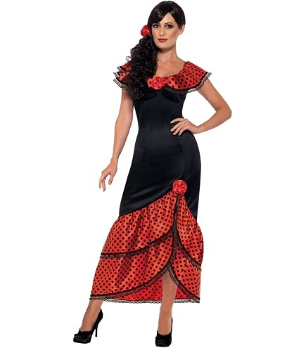 Smiffys womens Flamenco Senorita Costume Black S
