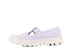 PALLADIUM WOMENS PAMPA WASHED MARY JANE, MILK