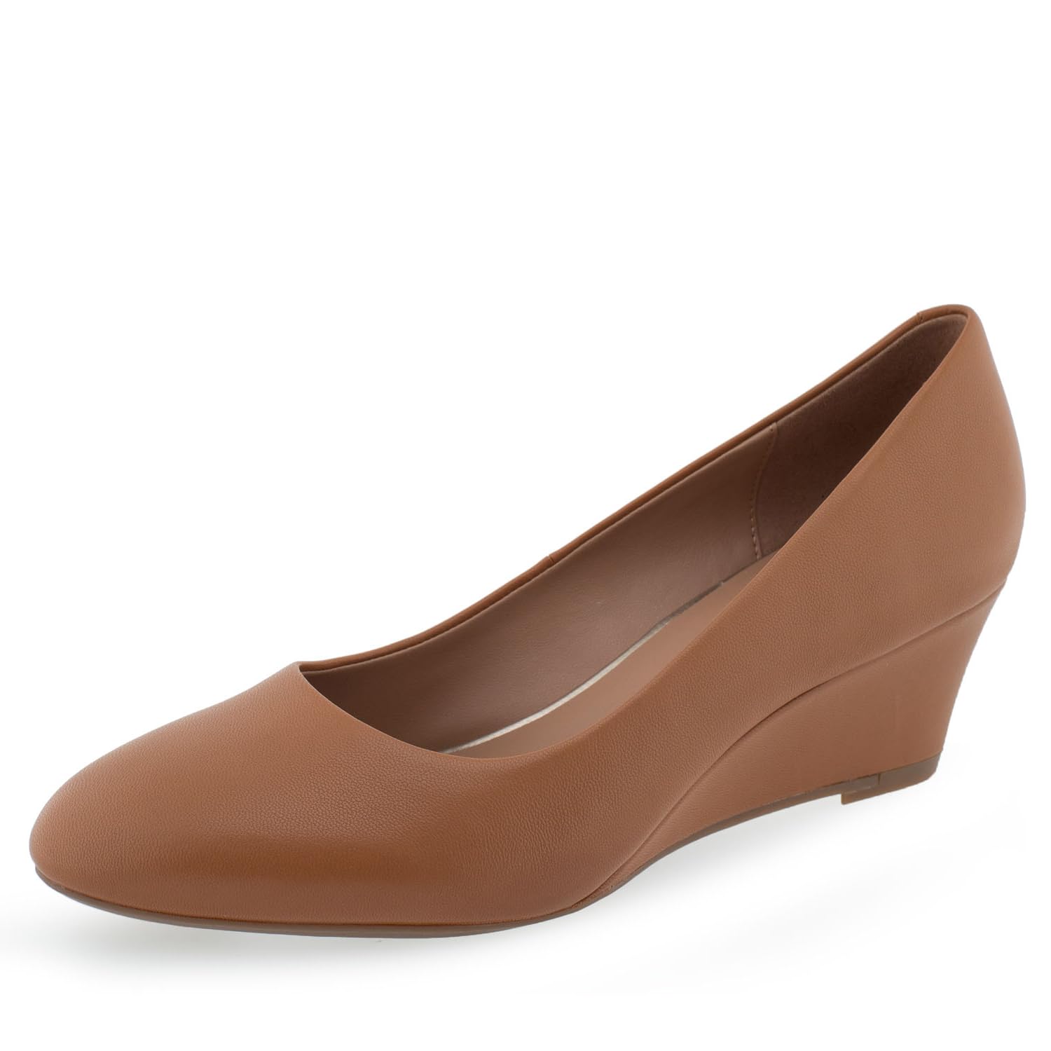 Aerosoles Women’s IRIS Pump, Tan Leather, 12 Wide