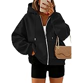 Trendy Queen Zip Up Hoodies For Women Cropped Sweatshirts Fall Fashion Outfits 2026 Y2k Fleece Teen Girls Clothes