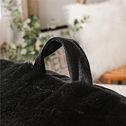 Holawakaka Standard Faux Fur Bed Rest Pillow with