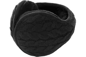 Surblue Unisex Warm Knit Earmuffs Ladies Outdoor Cashmere Winter Pure Color Fur Earwarmer