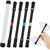 AYXXZJD 4 Pieces Pen Spinning Spinner Gaming Pen Spinning Mod Gaming Flying Finger Rotating for Adults Office Supplies with Instruction Manual (Silver，Black, Red, Blue