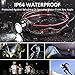 MCCC Super Bright 550 Lumens LED Headlamp Lightweight 90° Angle Adjustable Focus Zoomable Lens Headlight 18650 Rechargeable Battery IP64 Waterproof Perfect for Outdoor Activities