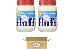 HONMICON Fluffernutter Marshmallow Fluff, Gluten Free, 7.5 oz - Pack of 2 (15 oz in total)