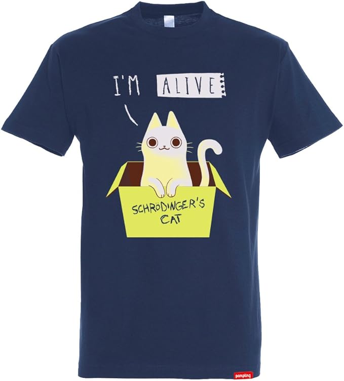 Camiseta Schrodinger's Night Big Bang Theory Ciencia Color Azul