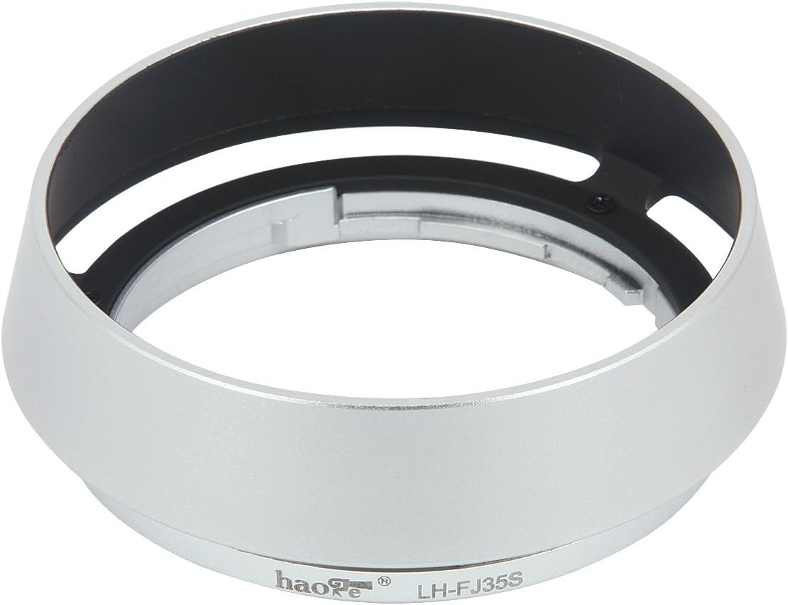 Haoge LH-FJ35S Bayonet Round Metal Lens Hood Shade for Fujifilm Fuji Fujinon XF 35mm F2 R WR XF35mmF2