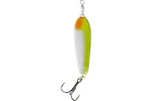 WAR EAGLE CUSTOM LURES War Eagle Jigging Spoon Fishing Lure with Built-in Swivel and EWG Treble Hook