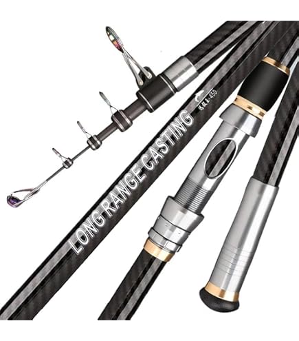 7Ft 9Ft 12Ft 13Ft 14Ft 15Ft Telescopic Fishing Rod Carbon Portable Spinning Fishing Pole for Boat Saltwater and Freshwater Surfcasting Baitcasting Rod Long Distance Throwing Fishing Rod (2.1M/7Ft) : Sports