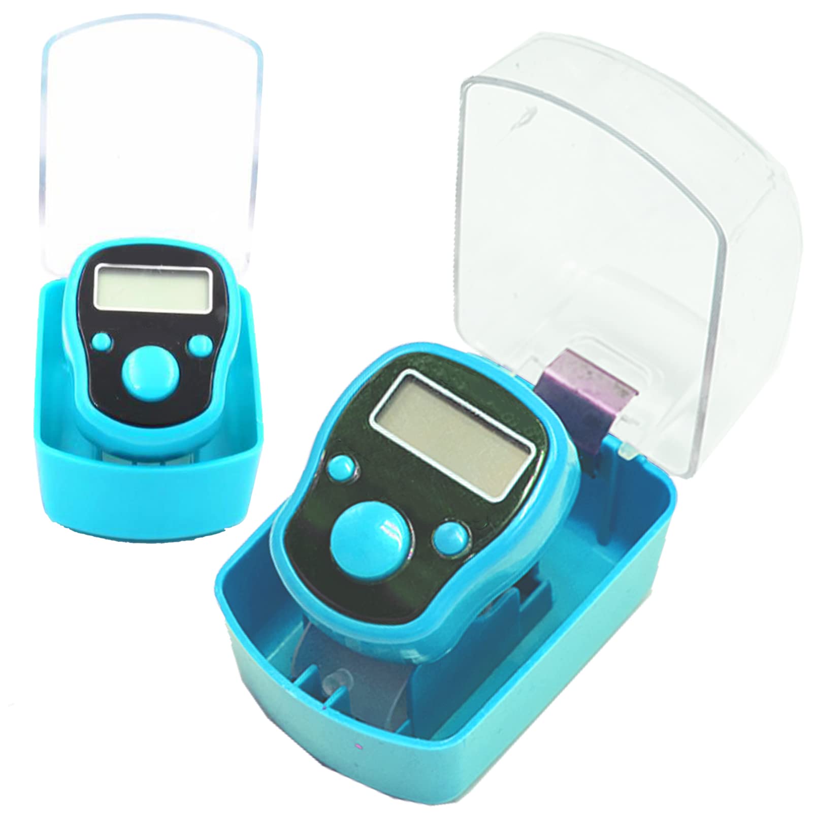 Blue Knit Counter Knitting Crochet Stitch Marker Row Counter,Finger Digital Counter,Stitch counters for Crocheting,Finger Counter