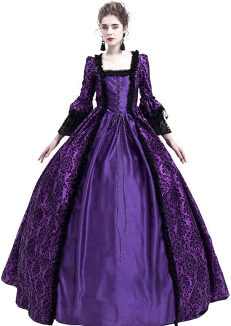 Amazon クラシカル ゴスロリ ロリータ クラシカル ワンピース Victorianワンピ ゴシック フリル 可愛い かわいい ハロウィン 大きいサイズ ワンピ 甘ロリ ロリィタ ドレス スカート コスプレ フリル コスチューム 衣装 選べるサイズ 高貴な気質 スリム ウエスト レース