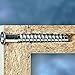 Firmit 5mm x 40mm Flat Head Stainless Steel Wood Screws, 100 Pack, Silver