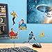 Popfunk Star Trek Collectible Stickers with Captain Kirk, Spock, Scotty, & The Command Delta Shield