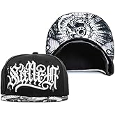 Sullen Gentle Mary Tattoo Lifestyle Graphic Snapback Artist Series Flat Bill Hat Black