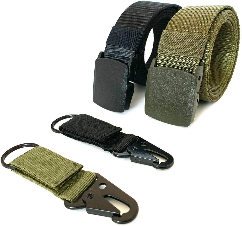 Nylon Military Tactical Outdoor Webbing Canvas Belt with Plastic Buckle
