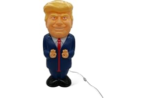 Goofballs 24-Inch Giant Trump Novelty Blow Mold Light – Retro Decor with Fun LED Lights for Indoor Use – Quirky Lamp for Kitchen or Party Display