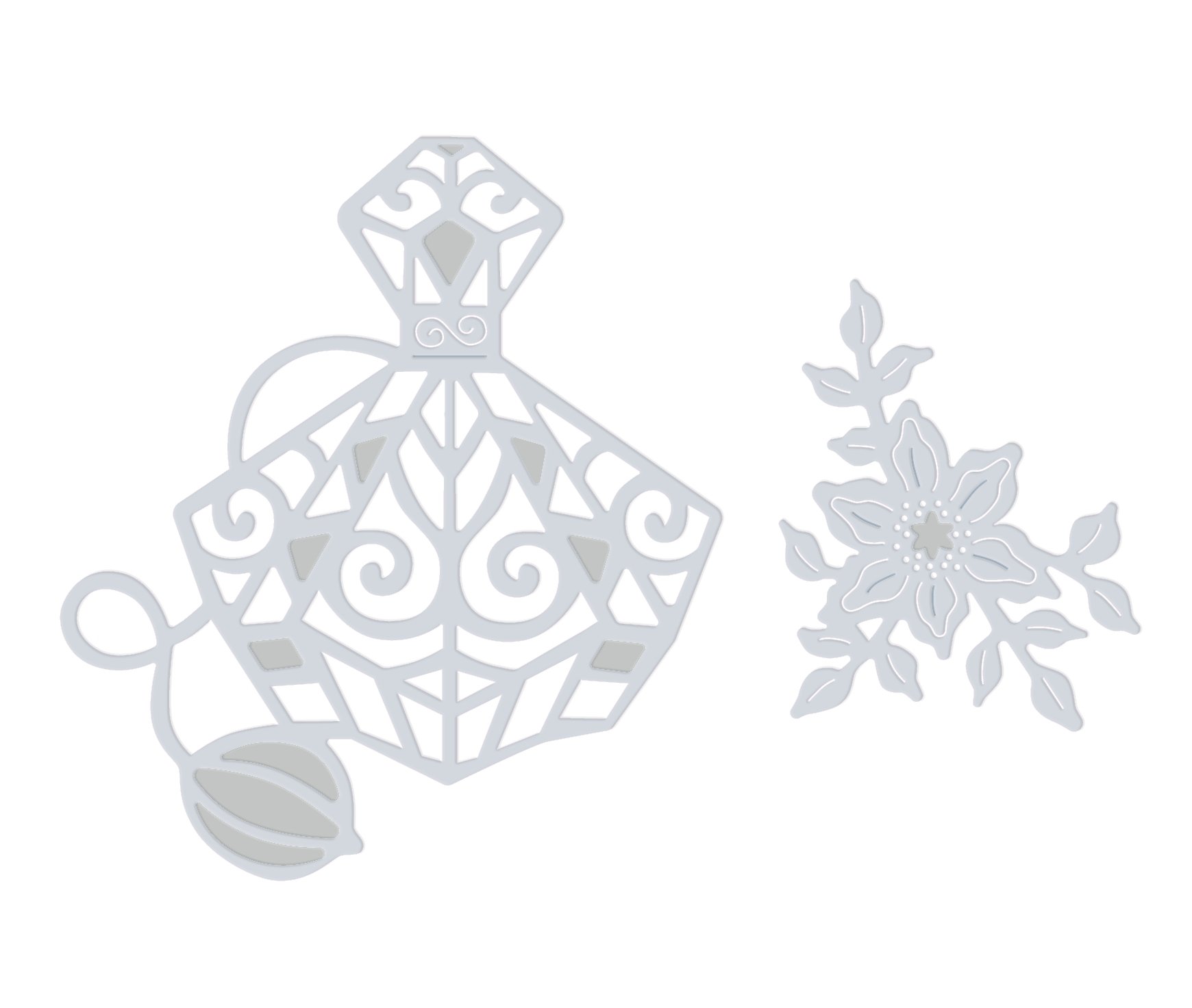 Sweet Dixie Perfume Bottle Die, Grey, Medium