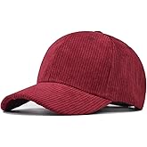 Baseball Cap for Men Women Adjustable Sports Hat Vintage Corduroy Hat Trucker Cap