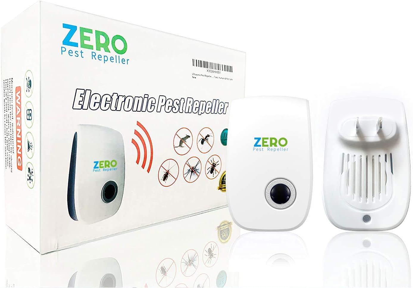ZERO PEST REPELLER Ultrasonic New Pest Control Set of 6-Packs Electronic Plug in Repellent Indoor for Flea, Insects, Mosquitoes: Health & Personal Care