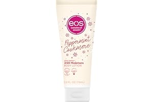 eos Shea Better Travel Size Body Lotion, Peppermint Cashmere, Holiday, Limited Edition Skin Care, 24-Hour Moisture, Body Lotion for Women, travel size toiletries, Vegan, 2.5 fl oz