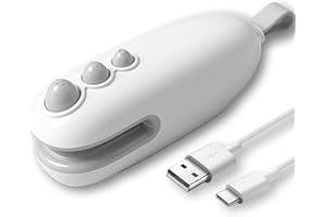 MORNIIE Mini Bag Sealer, Heat Sealer with Cutter, Rechargeable Bag Sealer, Handheld Heat Sealer Machine with Magnetic, Portab