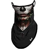 Obacle Bandana Face Mask with Ear Loops Neck Gaiter Face Mask Scarf Face Cover for Men Women