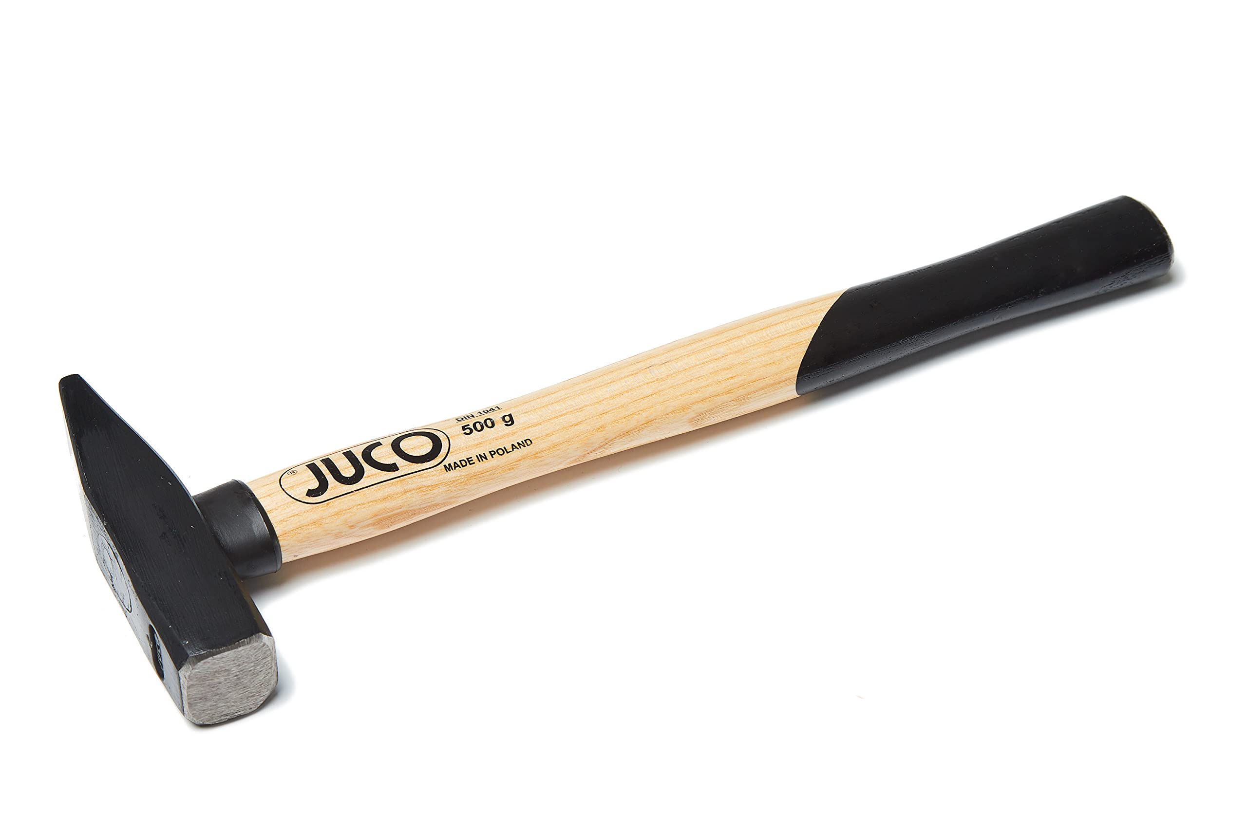 Juco Locksmith's Hammer LUX 500g, Metal Element Forged and Furnace Varnished, Induction Hardened Working Part, Ash Handle, (500)